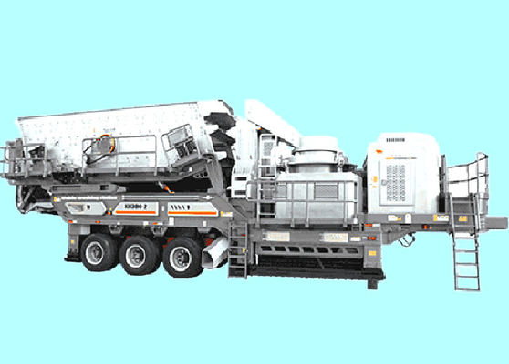 PF1214 Sand Crusher Machine Crawler Mobile Crushing Station 100mm