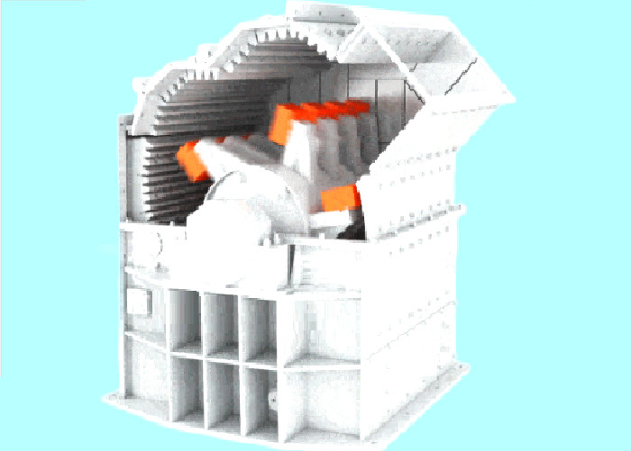 Limestone 800x600 Impact Hammer Mill Stone 55kw Brittle Materials  Coarse stone crusher