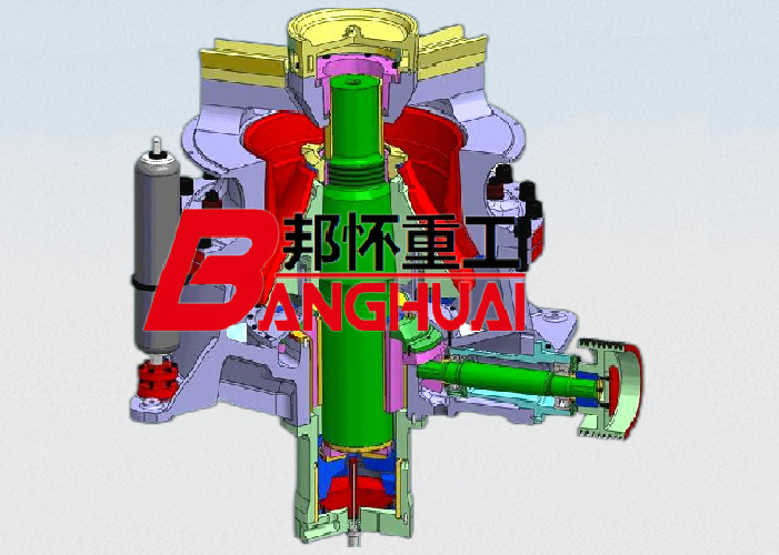 Gp200s2 horizontal bar hydraulic series cone crusher, pebble and granite crusher, stone crushing expert factory